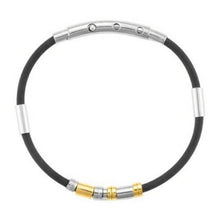 Carica l&#39;immagine nel visualizzatore di Gallery, Bracciale da uomo in acciaio e gomma 4US Cesare Paciotti 4UBR7038
