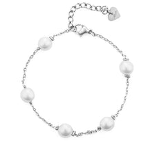 Carica l&#39;immagine nel visualizzatore di Gallery, Bracciale da donna in acciaio perle 4US Cesare Paciotti 4UBR7417W
