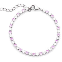 Carica l&#39;immagine nel visualizzatore di Gallery, Bracciale da donna in acciaio tennis 4US Cesare Paciotti 4UBR7432W
