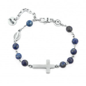 Bracciale da uomo in acciaio rosario 4US Cesare Paciotti 4UBR7493