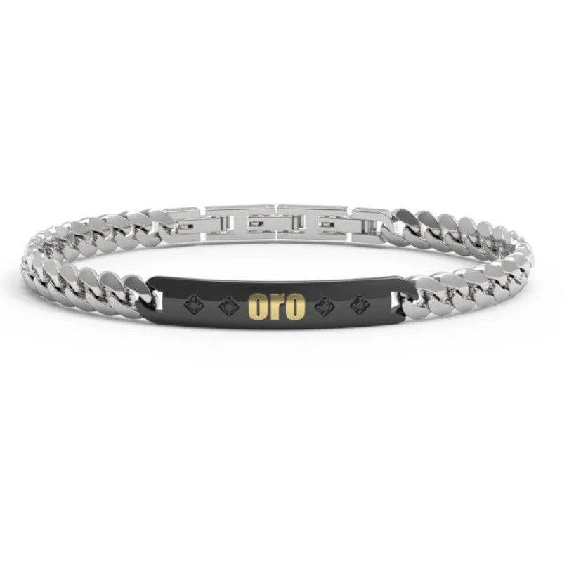 Bracciale da uomo in acciaio 4US Cesare Paciotti 4UBR7656