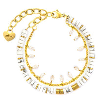 Carica l'immagine nel visualizzatore di Gallery, Bracciale da donna in ottone 4US Cesare Paciotti 4UBR7741W
