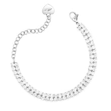 Carica l&#39;immagine nel visualizzatore di Gallery, Bracciale da donna in acciaio tennis 4US Cesare Paciotti 4UBR7786W
