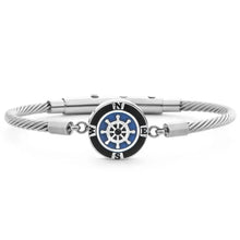 Carica l&#39;immagine nel visualizzatore di Gallery, Bracciale da uomo in acciaio timone 4US Cesare Paciotti 4UBR7878
