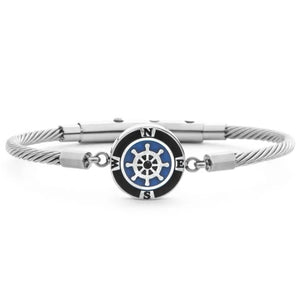 Bracciale da uomo in acciaio timone 4US Cesare Paciotti 4UBR7878