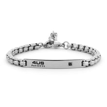 Carica l&#39;immagine nel visualizzatore di Gallery, Bracciale Da Uomo In Acciaio Con Targhetta 4US Cesare Paciotti 4UBR7944
