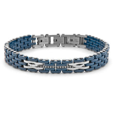 Carica l&#39;immagine nel visualizzatore di Gallery, Bracciale Da Uomo In Acciaio e Ceramica 4US Cesare Paciotti 4UBR7955
