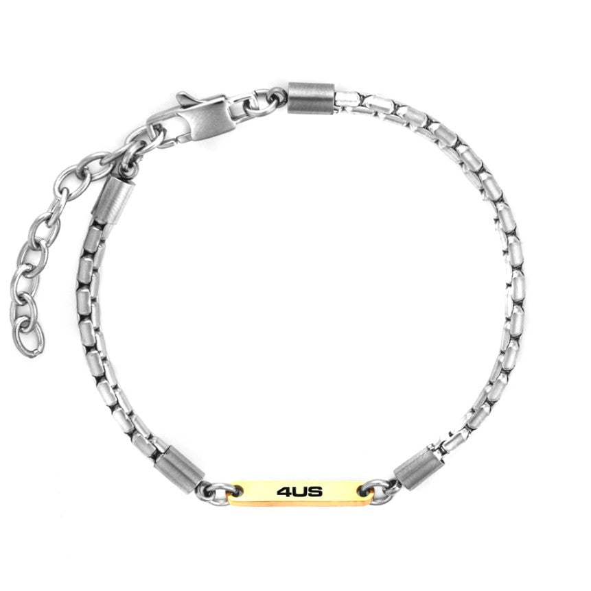 Bracciale Da Uomo In Acciaio Targhetta 4US Cesare Paciotti 4UBR7981