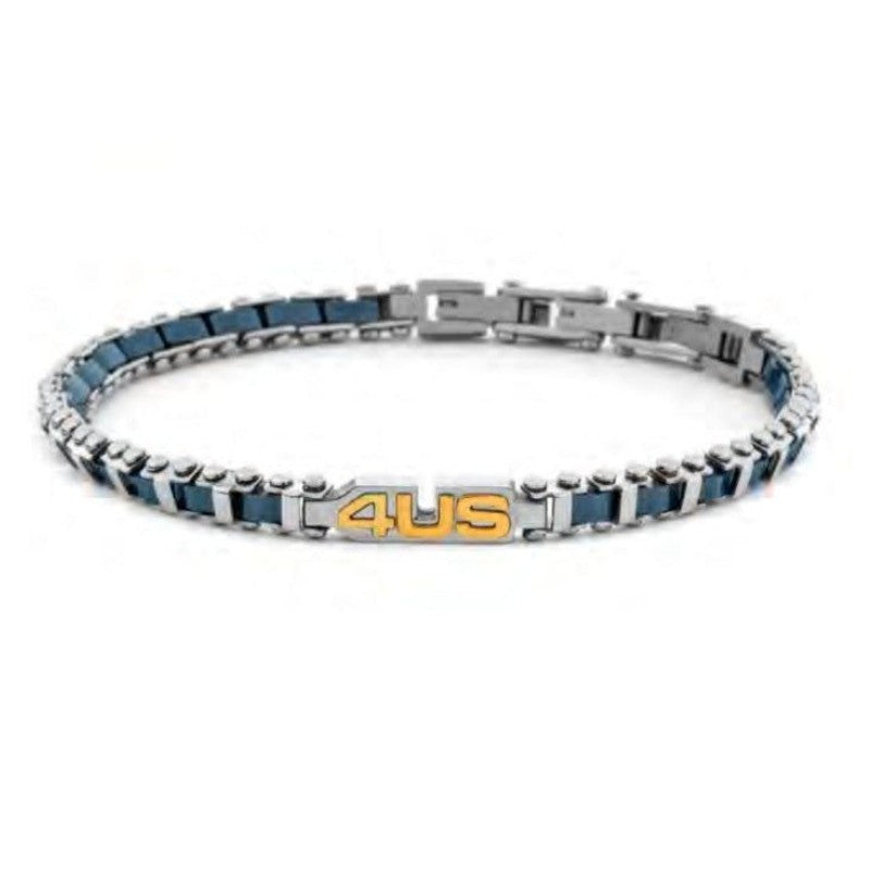 Bracciale Da Uomo In Acciaio e Ceramica 4US Cesare Paciotti 4UBR8009