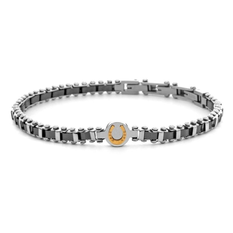 Bracciale Da Uomo In Acciaio e Ceramica 4US Cesare Paciotti 4UBR8013