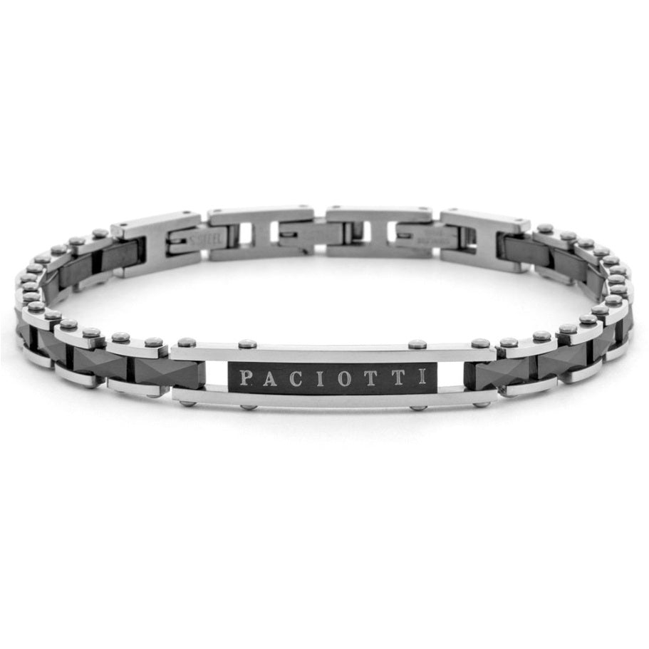 Bracciale Da Uomo In Acciaio e Ceramica 4US Cesare Paciotti 4UBR8014