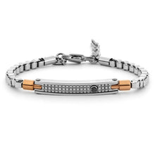 Carica l&#39;immagine nel visualizzatore di Gallery, Bracciale Da Uomo In Acciaio Targhetta 4US Cesare Paciotti 4UBR8020
