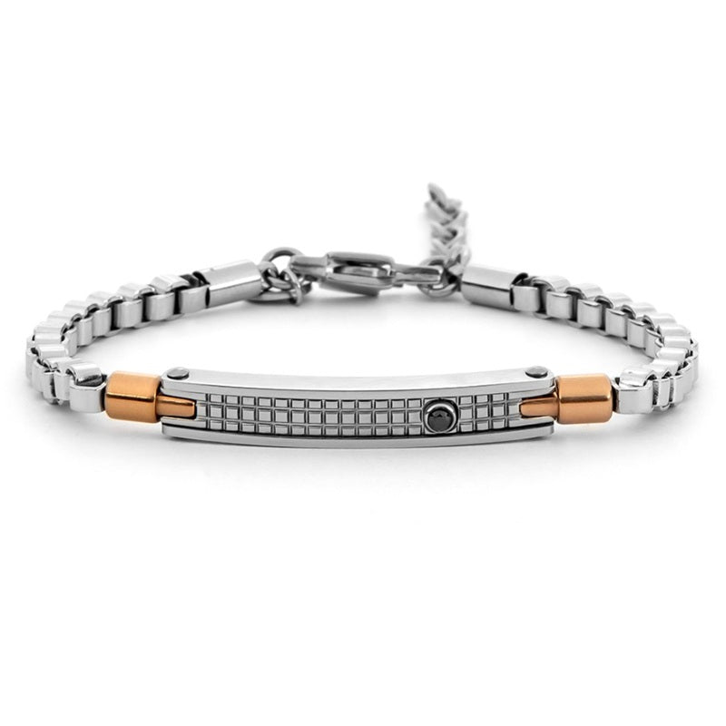 Bracciale Da Uomo In Acciaio Targhetta 4US Cesare Paciotti 4UBR8020