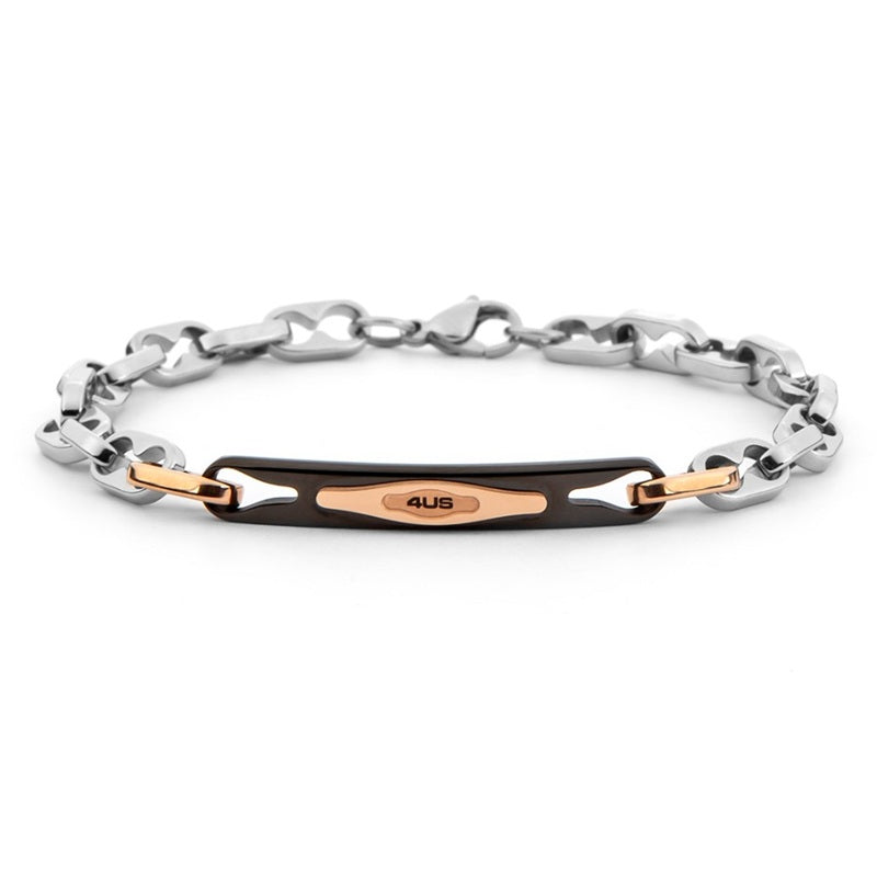 Bracciale Da Uomo In Acciaio Targhetta 4US Cesare Paciotti 4UBR8027