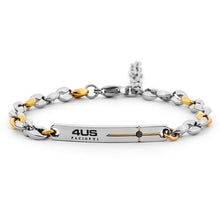 Carica l&#39;immagine nel visualizzatore di Gallery, Bracciale Da Uomo In Acciaio Con Targhetta 4US Cesare Paciotti 4UBR8030
