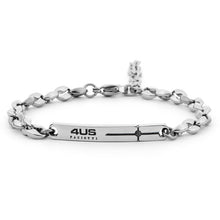Carica l&#39;immagine nel visualizzatore di Gallery, Bracciale Da Uomo In Acciaio Targhetta 4US Cesare Paciotti 4UBR8031
