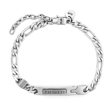 Carica l'immagine nel visualizzatore di Gallery, Bracciale Da Uomo In Acciaio Targhetta 4US Cesare Paciotti 4UBR8068
