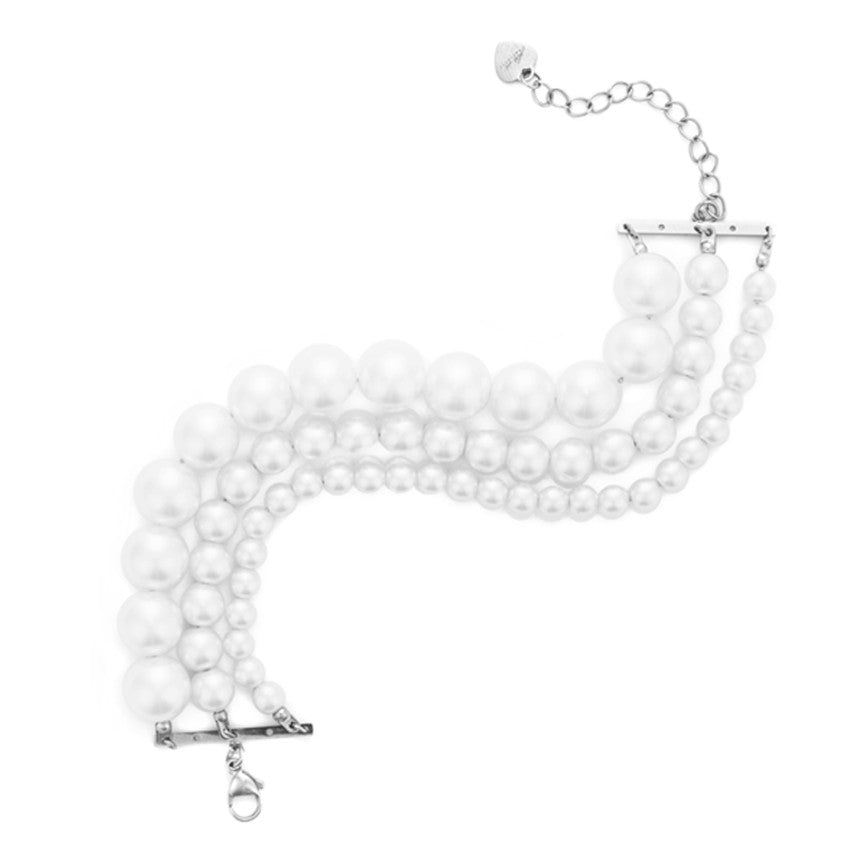 Bracciale da Donna in Acciaio 4US Cesare Paciotti Perle Biglie 4UBR8116W