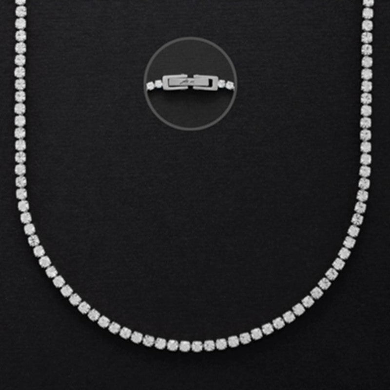 Collana da donna in acciao con zirconi 4US Cesare Paciotti 4UCL5838W