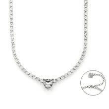 Load image into Gallery viewer, 4US Cesare Paciotti women&#39;s steel tennis necklace 4UCL6255W
