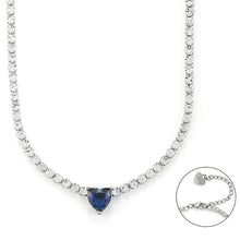 Load image into Gallery viewer, 4US Cesare Paciotti women&#39;s steel tennis necklace 4UCL6257W
