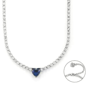 4US Cesare Paciotti women's steel tennis necklace 4UCL6257W