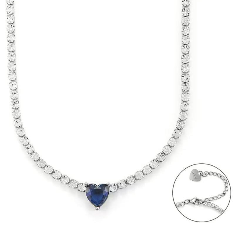 4US Cesare Paciotti women's steel tennis necklace 4UCL6257W