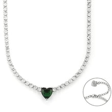 Load image into Gallery viewer, 4US Cesare Paciotti women&#39;s steel tennis necklace 4UCL6261W
