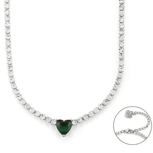 4US Cesare Paciotti women's steel tennis necklace 4UCL6261W