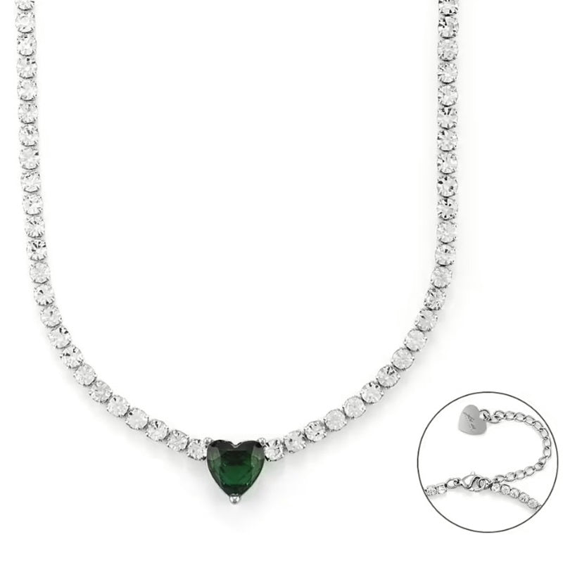4US Cesare Paciotti women's steel tennis necklace 4UCL6261W