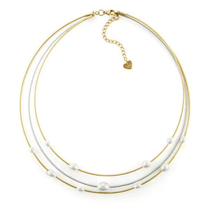 Collana da donna in acciaio con perle 4US Cesare Paciotti 4UCL6460W