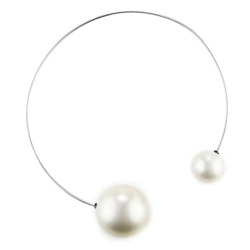 Collana da donna in acciaio con perle 4US Cesare Paciotti 4UCL6485W