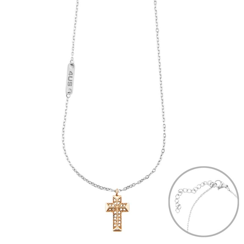 Collana da uomo in acciaio Croce 4US Cesare Paciotti 4UCL6968