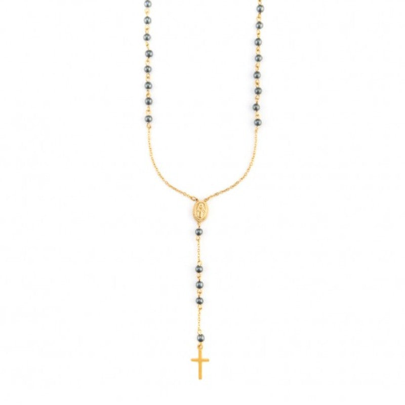 Collana da uomo in acciaio rosario Croce 4US Cesare Paciotti 4UCL7345