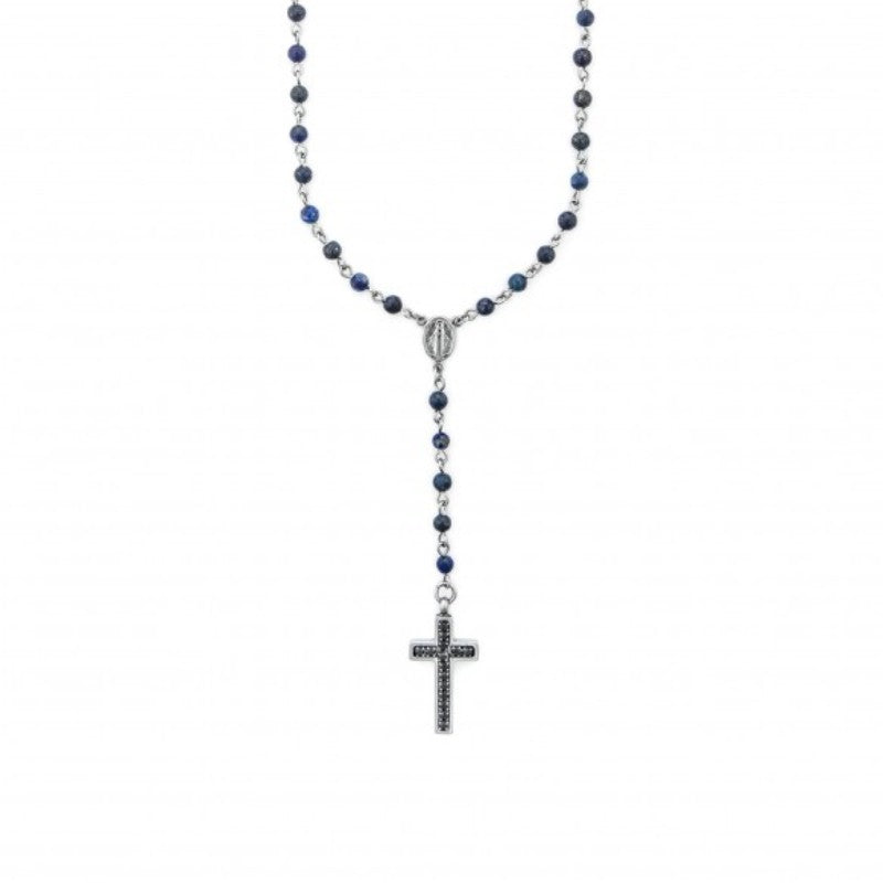 Collana da uomo in acciaio rosario Croce 4US Cesare Paciotti 4UCL7500