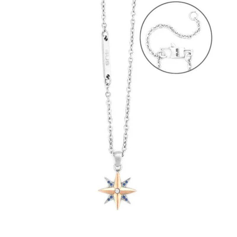 Collana da uomo in acciaio rosa dei venti 4US Cesare Paciotti 4UCL7793