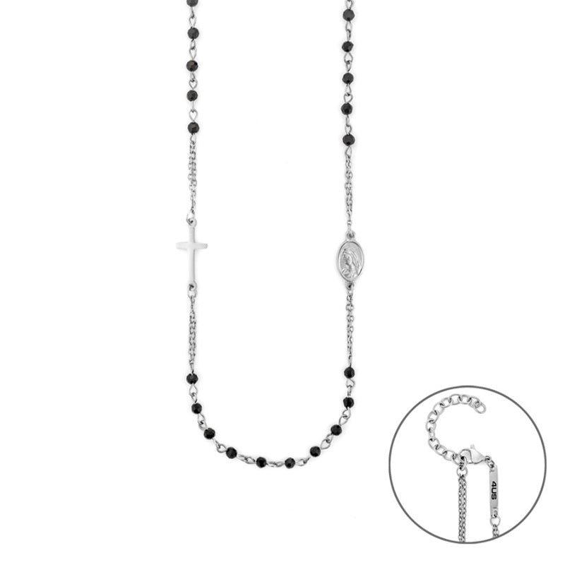 Collana da Uomo in Acciaio Rosario 4US Cesare Paciotti Biglie 4UCL7963