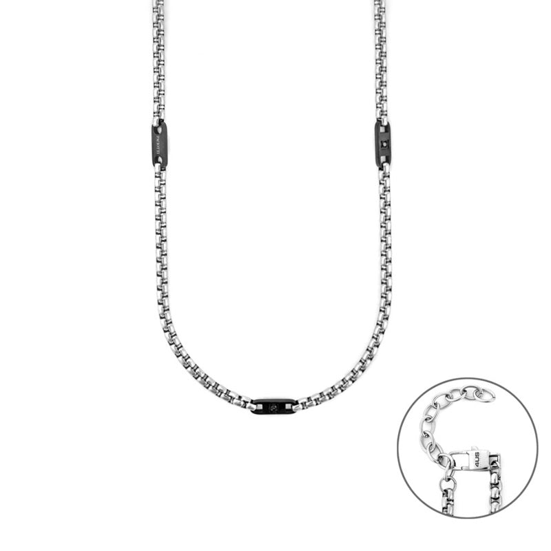 Collana da Uomo in Acciaio 4US Cesare Paciotti Targhette 4UCL8052