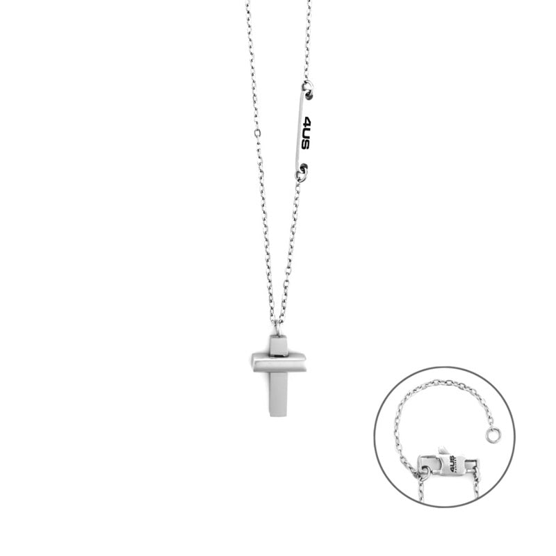 Collana da uomo in acciaio 4US Cesare Paciotti croce 4UCL8063