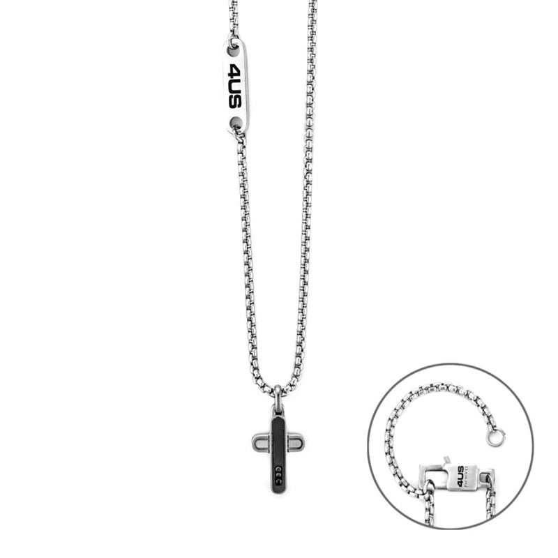 Collana da uomo in acciaio 4US Cesare Paciotti croce 4UCL8065