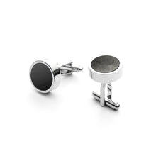 Load image into Gallery viewer, 4US Cesare Paciotti Circle men&#39;s steel cufflinks 4UGE3841
