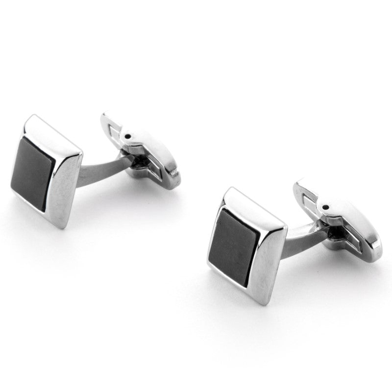 4US Cesare Paciotti men's steel cufflinks 4UGE6245