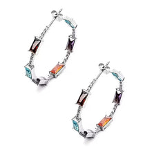 Load image into Gallery viewer, 4US Cesare Paciotti women&#39;s steel earrings 4UOR5270W
