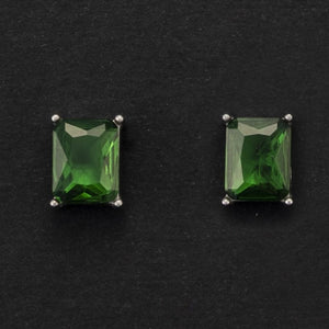 Orecchini da donna in acciaio con pietre verde For Us Cesare Paciotti 4UOR5510W