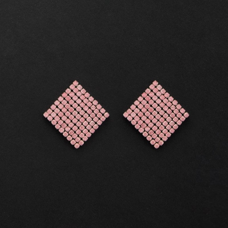 Women's earrings with pink crystals For Us Cesare Paciotti 4UOR5901W