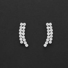 Load image into Gallery viewer, Women&#39;s earrings with white zircons For Us Cesare Paciotti 4UOR5923W
