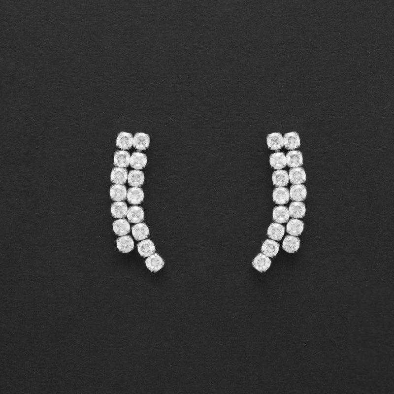 Women's earrings with white zircons For Us Cesare Paciotti 4UOR5923W