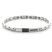 Cargar imagen en el visor de la galería, Bracciale da uomo in acciaio di 4US Cesare Paciotti 4UBR6428
