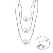 Carica l&#39;immagine nel visualizzatore di Gallery, Collana da donna in acciaio con perle 4US Cesare Paciotti 4UCL6535W
