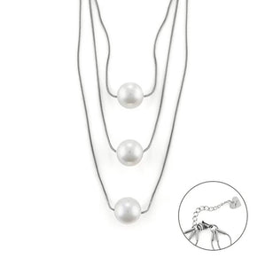 Collana da donna in acciaio con perle 4US Cesare Paciotti 4UCL6535W